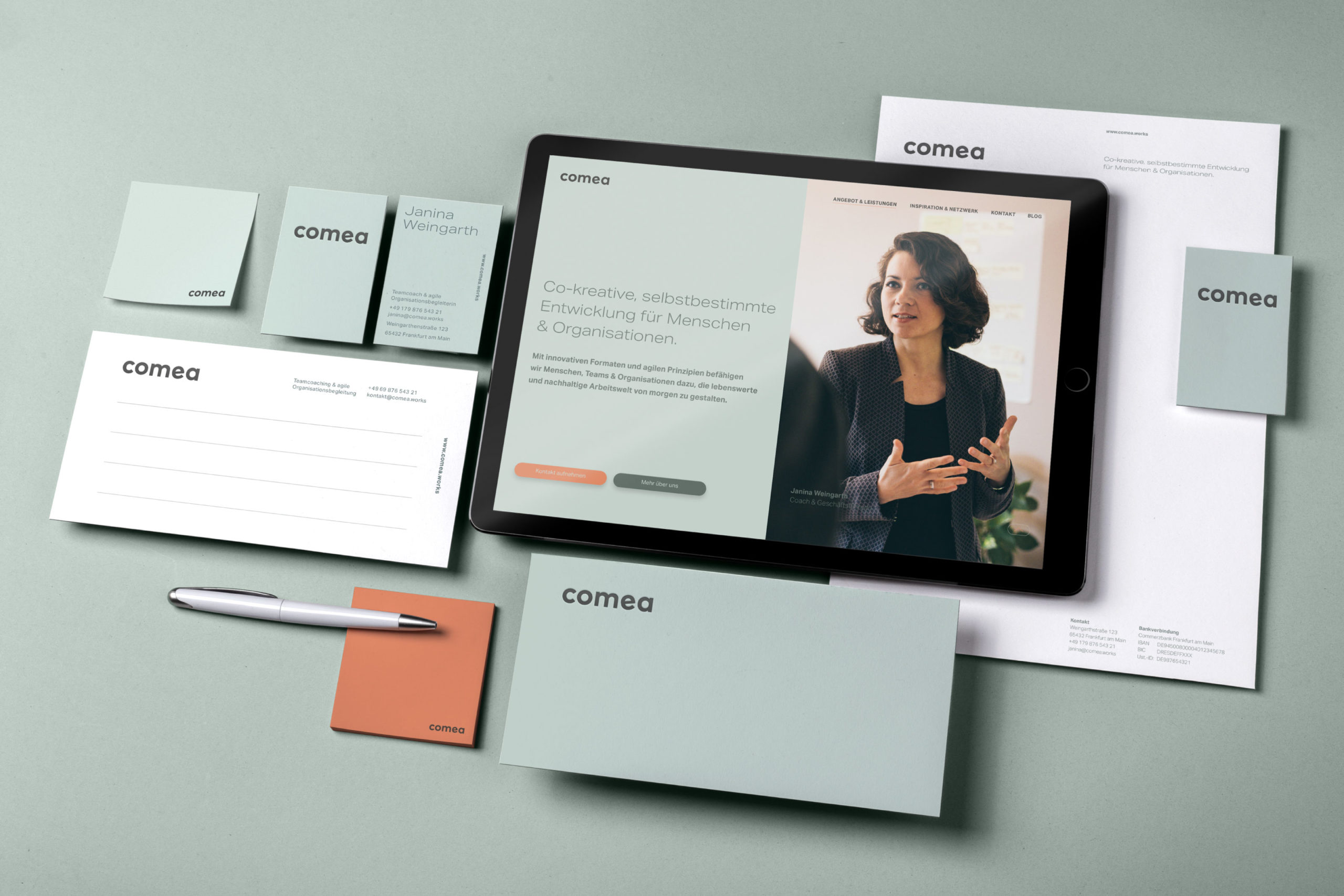 comea Logo & Corporate Design, Corporate Design Agentur, Designagentur Frankfurt, Grafikdesign, Logodesign, Branding