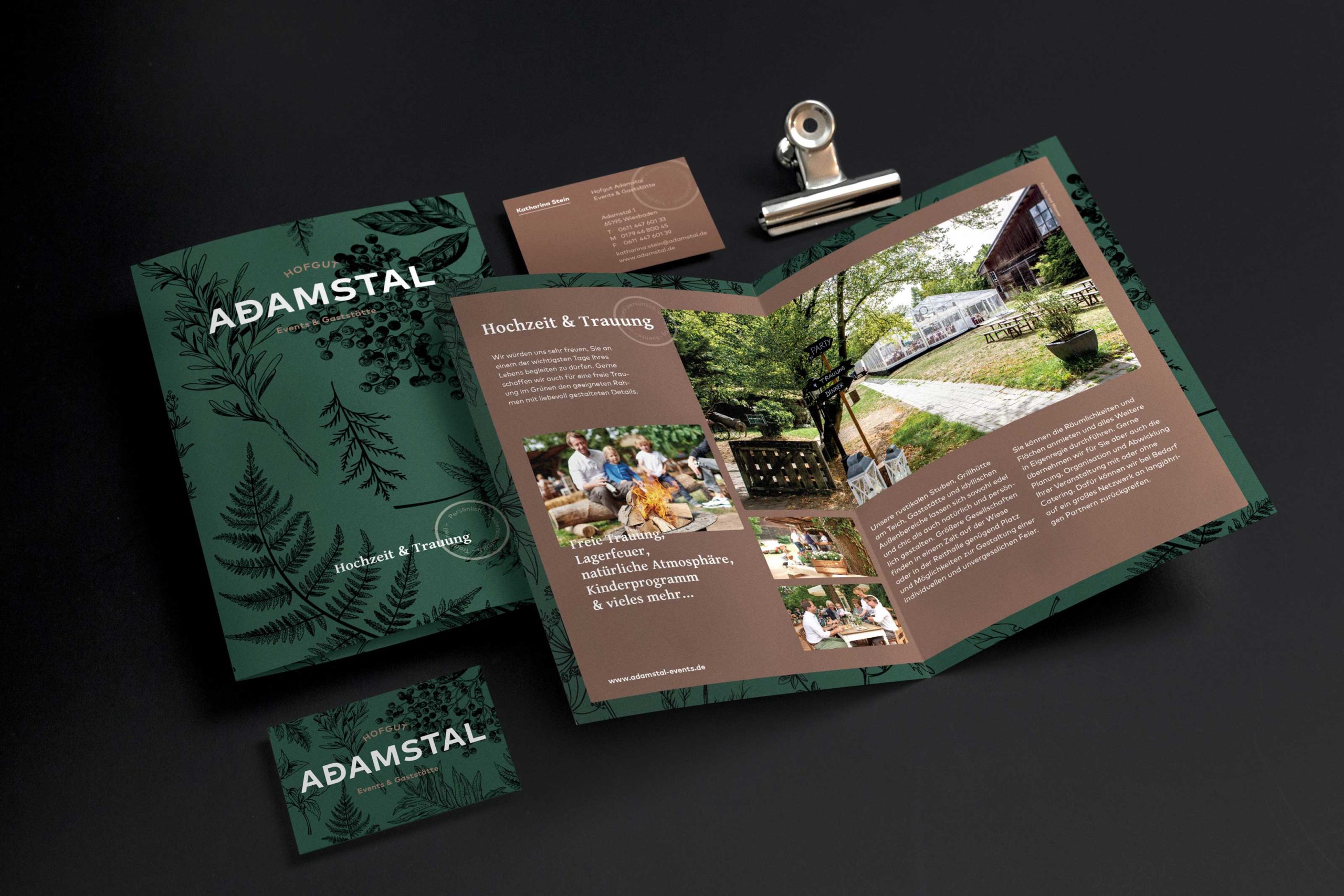 Hofgut Adamstal Logo & Corporate Design, UX/UI, Interface Design, Corporate Design Agentur, Designagentur Frankfurt, Grafikdesign, Logodesign, Branding