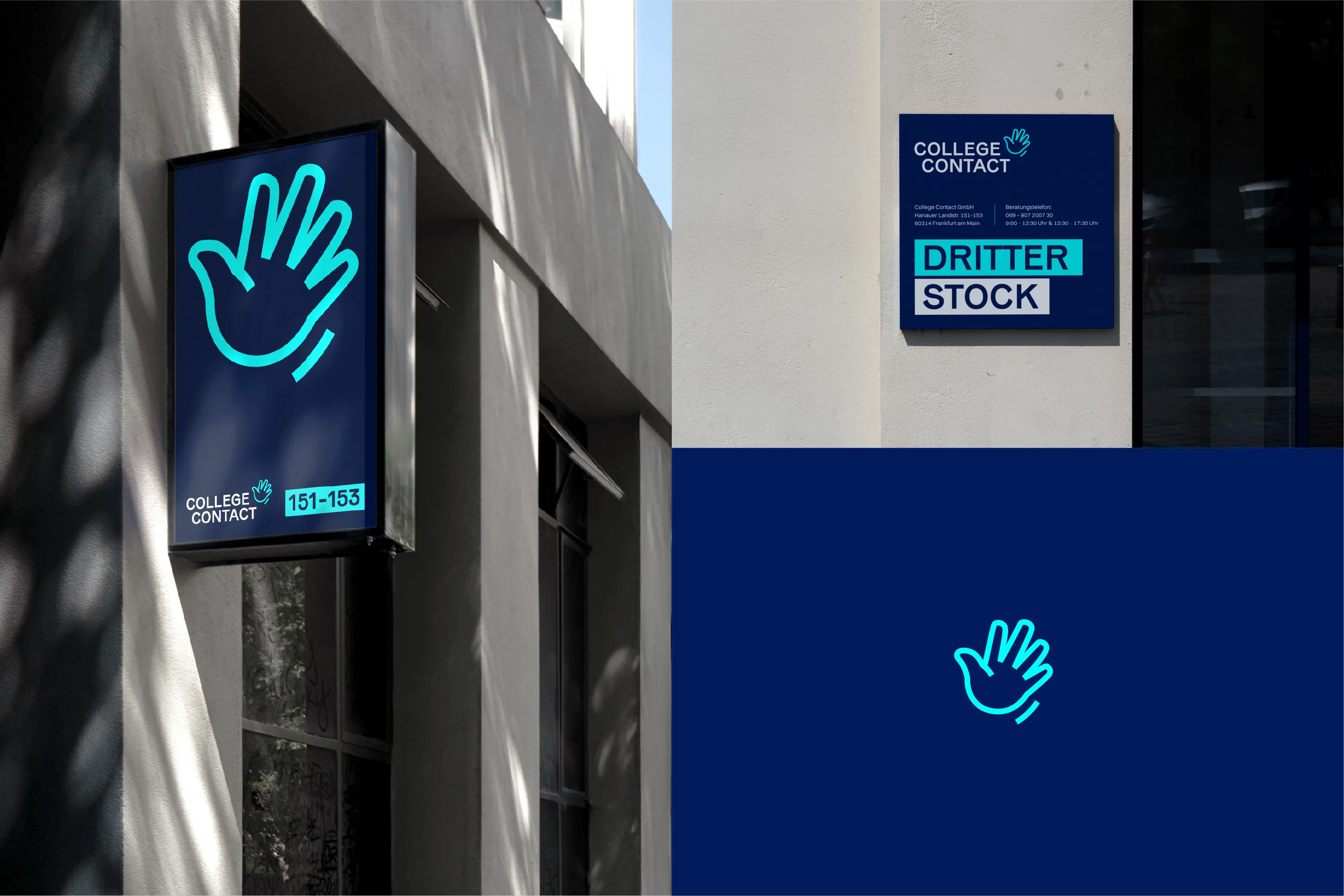 College Contact, Corporate Design Agentur Frankfurt, Brand Design, Branding, Grafikdesign, new office